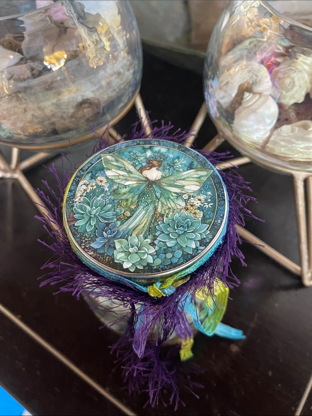Fairy Jewelry Jar - Wearable Vintage Jewelry